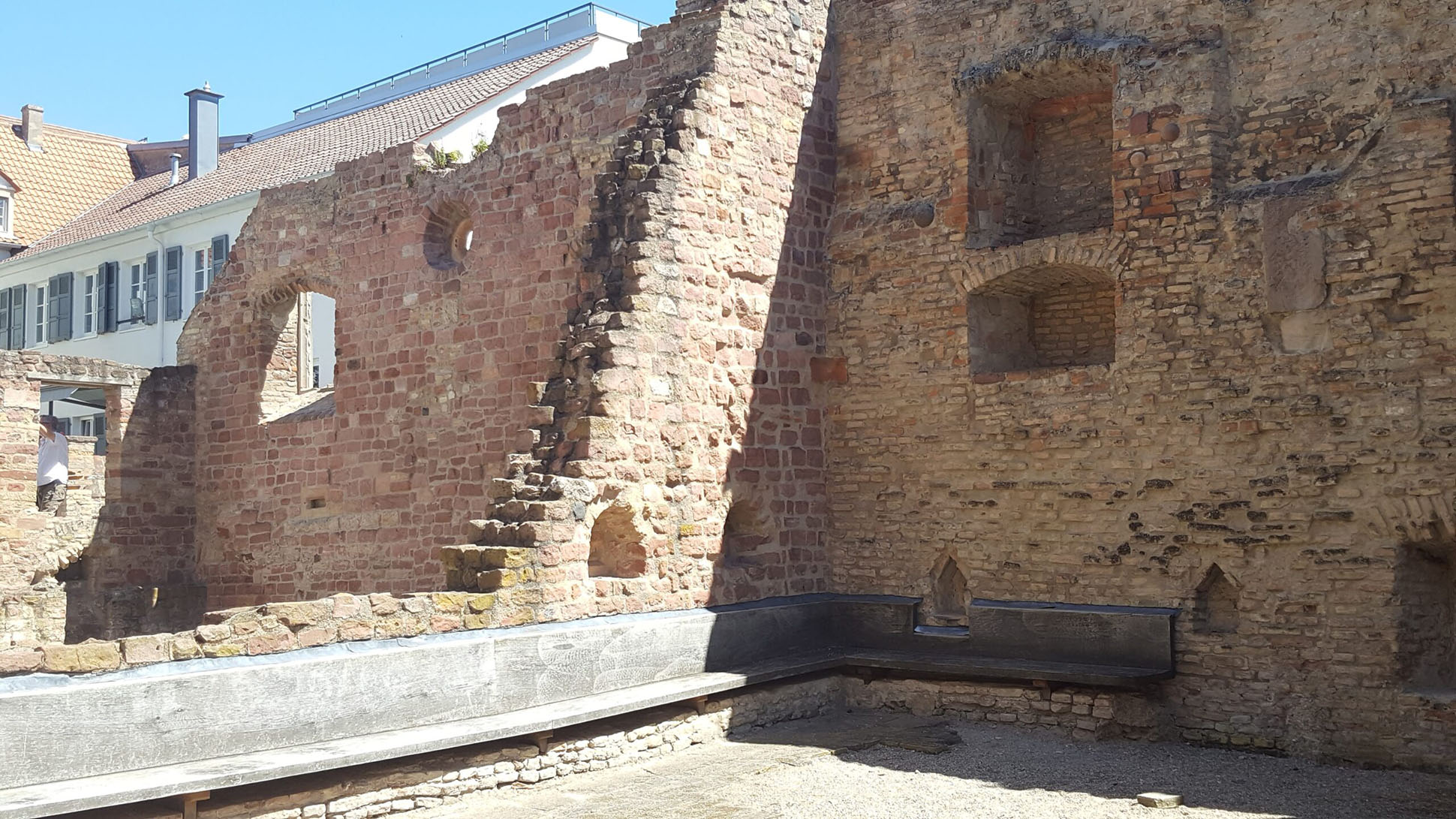 Die Ruinen der Synagoge in Speyer